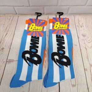 DAVID BOWIE - 2‎ Pairs Men and Women's Crew Socks